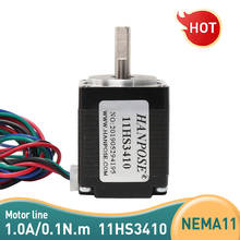 Calidad 11HS3410 4-lead Nema 11 Motor paso a paso 34mm motor 28BYGH 1.0A CE ROSH ISO CNC láser y impresora 3D 2024 - compra barato