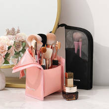 1 Pc Stand Cosmetic Bag for Women Clear Zipper Makeup Bag Travel Female Makeup Brush Holder Organizer Toiletry Bag 2024 - buy cheap