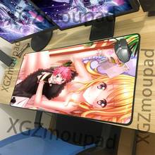 XGZ Sexy Naked Girl HD Anime Large Computer Table Mat Black Lock Edge Fairy Tail Custom Home Mouse Keyboard Pad Rubber Non-slip 2024 - buy cheap