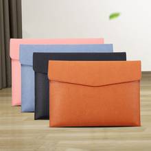 Waterproof Leather A4 Business Briefcase File Folder Document Paper Organizer Storage Bag School Office Stationery 2024 - buy cheap