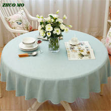 ZHUO MO Modern Decorative Table Cloth round tablecloth Home Kitchen Table Cloths Party Banquet Dining solid color Table Cover 2024 - buy cheap