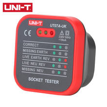 UNI-T UT07A-UK Socket Tester Phase Power Polarity Detector Ground Zero Neutral FireWire Socket Electroscope Leakage 2024 - buy cheap