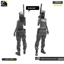 Yufan-Kit de modelo de figura 1/35, Comando de sello americano, soldado femenino de resina sin montar, Loo-03 2024 - compra barato