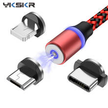 Magnetic USB Cable Fast Charging USB Type C Cable Magnet Charger Data Charge Micro USB Cable Mobile Phone Cable For iphone 10 Xs 2024 - buy cheap