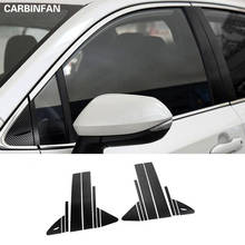 Автомобильный стикер из углеродного волокна, окно ABC колонна, внешняя наклейка, отделка для hyundai Elantra 2017 2018 Avante 2024 - купить недорого