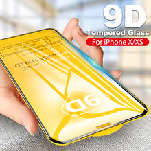 Protetor de tela 9d para iphone, protetor de tela de vidro temperado para iphone 11 pro max x xs max xr 6 6s 8 7 plus 11 pro max 2024 - compre barato