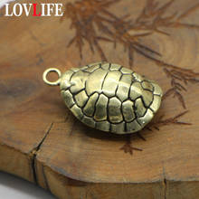 Brass Keychain Turtle Shell Modeling Keyring Pendant Gift Jewelry Accessories Men Car Key Chain Handbags Tortoise Metal Hangings 2024 - buy cheap