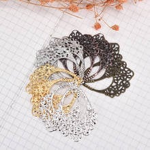 30pcs DIY Earrings Ear Stud Pin Filigree Wraps Metal Connectors Crafts for Jewelry Making Accessories Charm Pendant 2024 - buy cheap