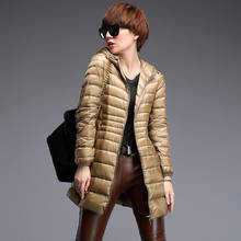 Casaco de inverno feminino ultra leve, jaqueta tipo duck down e parca para mulheres quentes plus size 7xg 2024 - compre barato