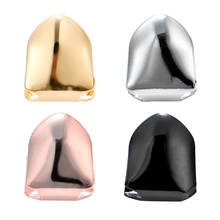 Comfort Custom Gold Sliver Small Single Tooth Cap Grill Hip Hop Teeth Grill Dental Mouth Cosplay Party Tooth Rapper Body Jewelry 2024 - buy cheap