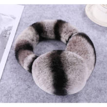 Natural 100% Rex Rabbit Fur Earmuffs Women Fashion Men Warm Russia Winter Real Fur Earmuffs Children Ear Cover fur Earlap Girl 2024 - buy cheap