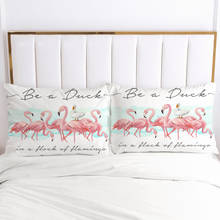 Fundas de almohada de cama 2 piezas funda de almohada para dormitorio, decoración del hogar 70x70cm 50x75cm 50x70cm tamaño nórdico blanco flamenco 2024 - compra barato