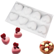8 Holes Heart Shape Silicone Cake Molds 3D DIY Dessert Mousse Chocolate Jelly Molud Fondant Maker Baking Decorating Tools 2024 - buy cheap