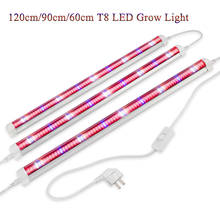 (3pcs/Lot) 120cm/90cm/60cm T8 LED Grow Light Tube integrated Grow Bar for Indoor Plant Greenhouse Hydroponics System Grow Tent 2024 - buy cheap