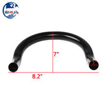 Black 210mm Flat Cafe Racer Rear Seat Loop Frame Hoop End 1" 25mm For Yamaha SR125 SR250 SR400 SR500 XJ550 XJ650 XS650 2024 - buy cheap