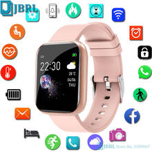 Smart watch quadrado unissex, compatível com bluetooth, eletrônico, rastreador de fitness para android ios 2024 - compre barato
