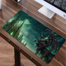 World Of Warcraft Mouse Pad Gamer Large 80x40cm Gaming Mousepad Locking Edge Office Rubber Keyboard Computer Laptop Desk Mat 2024 - buy cheap