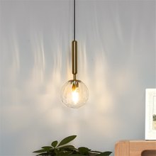 E27/E14 скандинавский подвесной светильник, стеклянный шар, Подвесная лампа для гостиной, спальни, прикроватный бар, одноголовый зеркальный светильник 2024 - купить недорого