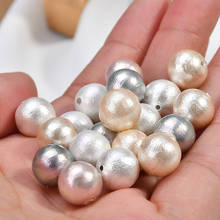 50PCS/ Lot Cotton Pearl Good Quality Japanese Directly Holes Cotton Pearl DIY jewelry Making Eearings Necklace 2024 - buy cheap