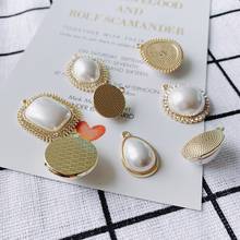 DIY Jewelry Accessories Temperament Package Phnom Penh Half Pearl Pendant Necklace Brooch Jewelry Accessories Material 2024 - buy cheap