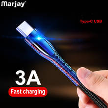 Marjay type C кабель для быстрой зарядки для samsung Galaxy A70 быстрое зарядное устройство USB-C кабель для Xiaomi Redmi провод кабель для передачи данных для huawei P30 2024 - купить недорого