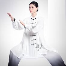 Ropa de Tai Chi de Traje de artes marciales para hombre y mujer, traje de kung fu, Tai Chi, Qigong, blanco, TA2096 2024 - compra barato