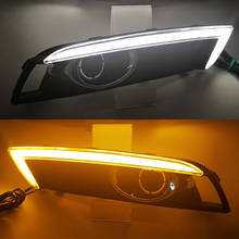Car Flashing 2Pcs LED Daytime Running Light For Hyundai Venue 2019 2020 Turn Yellow Signal Relay 12V Car DRL Lamp Waterproof 2024 - buy cheap