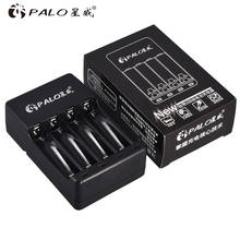 PALO 4 Slots USB Smart rechargeable battery Charger for 1.2V Ni-Mh Ni-Cd AA AAA Rechargeable batteries 2024 - buy cheap