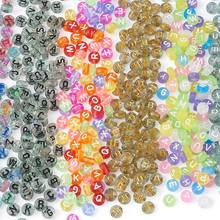 6 Style Transparent Acrylic Beads Alphabet Letter for Jewlery Making DIY Bracelet Necklace SUpplies 7x3.5~4mm 200pcs/style 2024 - buy cheap