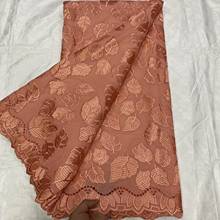 2021 High Quality African Swiss Voile Lace Fabric With Stones Soft Embroidery Dry Voile Lace Materials In Switzerland 5yards 2024 - buy cheap