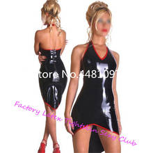 Sexy Latex Rubber Strapless Dress for Women Chinese Style Party Wear Costumes sexy costume  plus size halloween costume 2024 - buy cheap