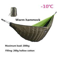 Inverno quente saco de dormir hammock underquilt saco de dormir mais quente sob colcha cobertor para acampamento ao ar livre caminhadas 2024 - compre barato