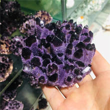 Natural Crystal Cluster Amethyst Specimen Mineral   Purple Quartz Reiki Healing Stone Raw Crystal Home Decor 2024 - buy cheap