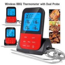Беспроводной электронный термометр для барбекю, кухонный прибор для измерения температуры пищи, цифровой зонд для мяса, аксессуары для барбекю 2024 - купить недорого