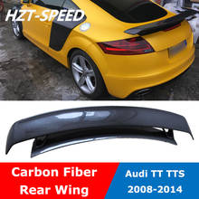 TT TTS TTRS Car Body Kit Carbon Fiber Rear Trunk Roof Spoiler Lip Wing For Audi TT 8J TTS 2008-2014 2024 - buy cheap