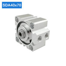 SDA40 * 70, 40 мм диаметр 70 мм Ход Компактный воздушный цилиндр SDA40X70 двойного действия Воздушный пневматический цилиндр 2024 - купить недорого
