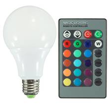 1 Set E27 5W RGB 16 Color LED Globe Bulbs RGB LED Light With 24Key Rmote Control AC 85-265 Support Dropshipping 2024 - buy cheap