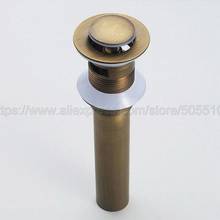 Antique Brass Bathroom Lavatory Faucet Vessel Vanity Sink Pop Up Drain Stopper With Overflow Accessories zsd002 2024 - buy cheap