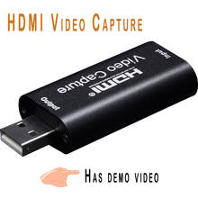 Captura de tarjeta de vídeo HDMI, USB 2,0, transmisión en vivo, grabación de vídeo, PC, transmisión en vivo 2024 - compra barato