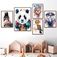 Wall Art Home Decor Canvas Colorful Cute Animal Tiger Print Painting Modern Poster Living Room Modular Pictures No Frame Artwork 2024 - buy cheap