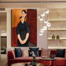 Amedeo Modigliani Portrait Of Paulette Jourdain Canvas Painting Print Living Room Home Decor Modern Wall Art Oil Painting Poster 2024 - buy cheap