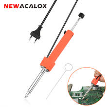 NEWACALOX Electric Vacuum Solder Sucker Welding Desoldering Pump/Soldering Iron/Removal Solder Iron Pen Welding Repair Tool 2024 - купить недорого