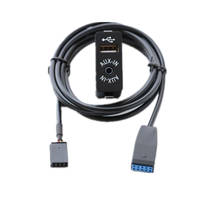 USB Aux аудио разъем кабель адаптер для проводки для BMW E46 3 серии 2001 2002 2003 2004 2005 2024 - купить недорого