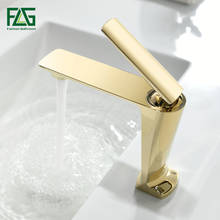 FLG-grifo de lavabo chapado en oro, nuevo diseño, grifos de latón montados en cubierta, grifos de fregadero de baño de alta calidad, NF-1099 2024 - compra barato
