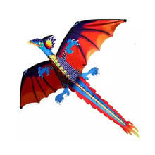 New 3D Dragon 100M Kite Single Line With Tail Kites Outdoor Fun Toy Kite Family Children Kids Outdoor Sports Toy 2024 - buy cheap