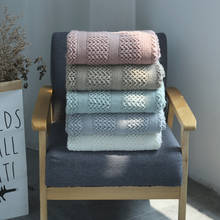 American blanket wool woven mesh tassel sofa blanket air conditioning blanket 2024 - buy cheap