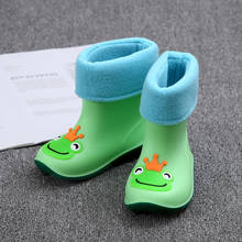 Girls Rain Boots Children For Boys Rain Boots Waterproof Baby Non-slip Rubber Water Shoes Kids Rainboots Four Seasons Removable 2024 - buy cheap