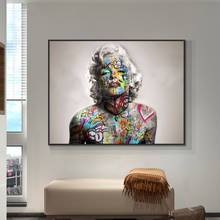 Modern Portrait Graffiti Wall Art Canvas Painting Posters and Prints Nordoc Picture For Living Room Home Decor Frameless 2024 - buy cheap