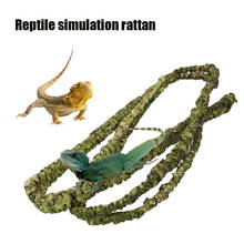 Réptil simulado planta rattan animal de estimação habitat decoração da floresta tropical dobrável decoração para lagartos sapos cobras réptil caixa caso 2024 - compre barato