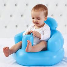 Assento de banho inflável para bebês, cadeira de banho portátil para aprendizagem de bebês, chuveiro em pvc, banqueta para brincar e comer 2024 - compre barato